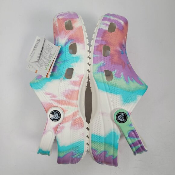 Crocs Classic Tie-Dye Women's Graphic Clogs US Size 6 NWT - Picture 6 of 8